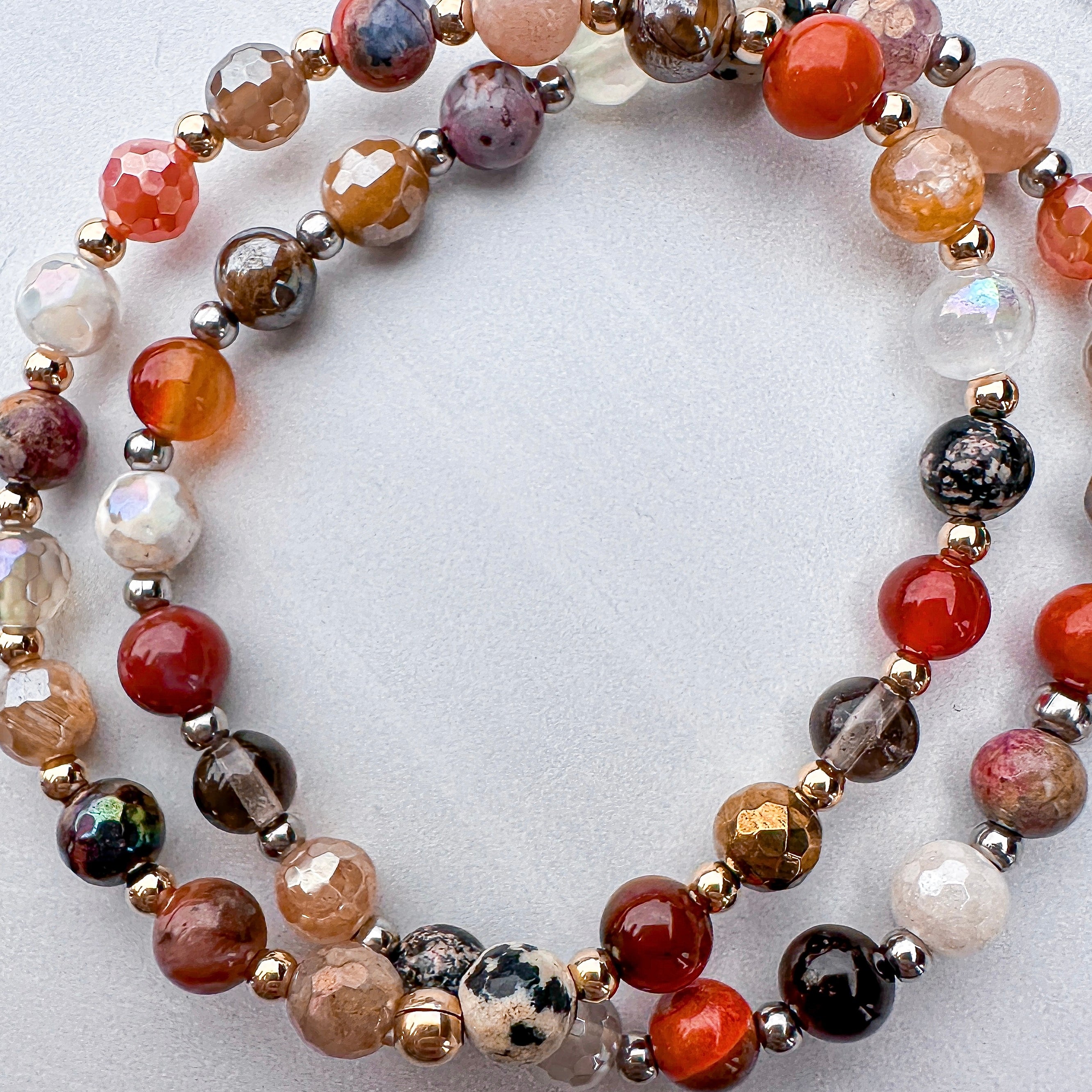 Fall Confetti One of a Kind Mini Stacker Bracelet