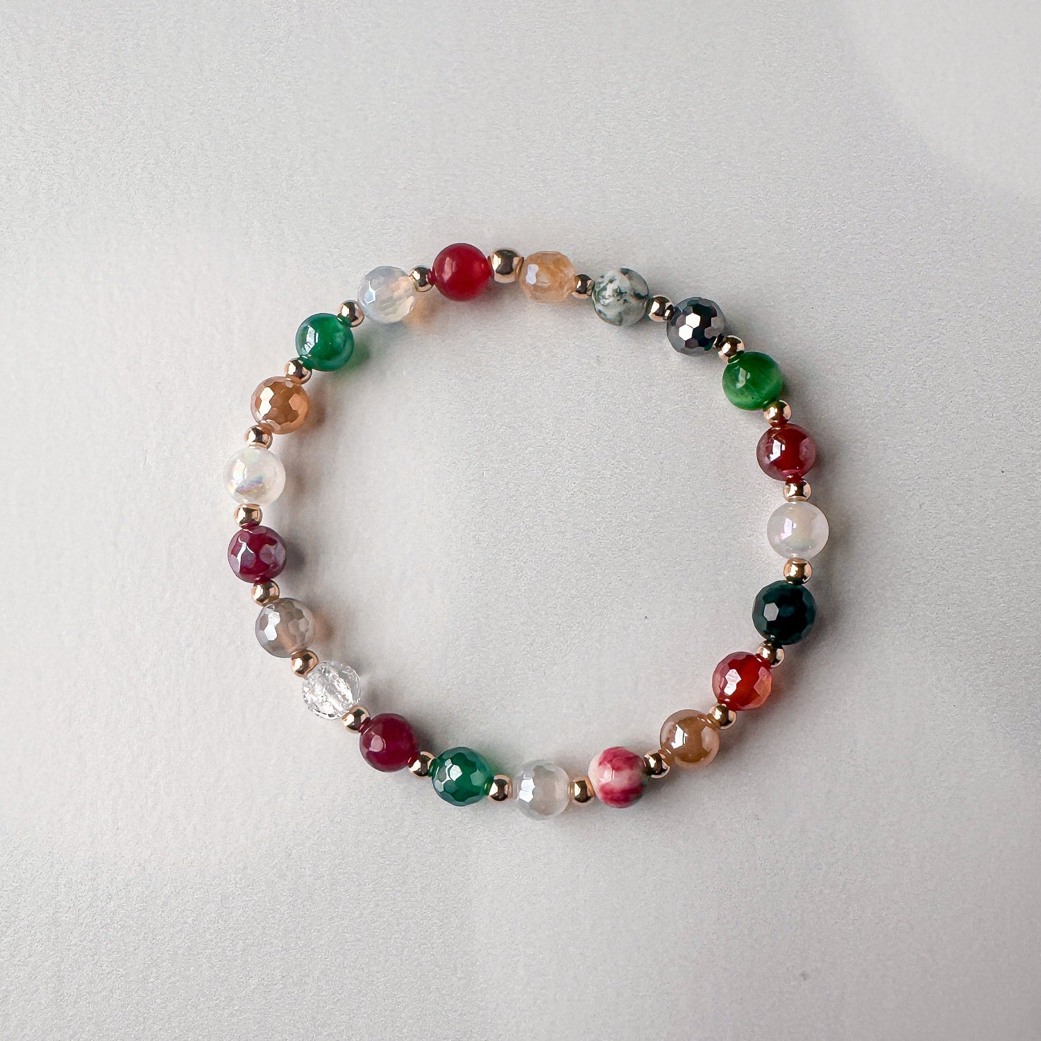 Holiday Confetti One of a Kind Mini Stacker Bracelet