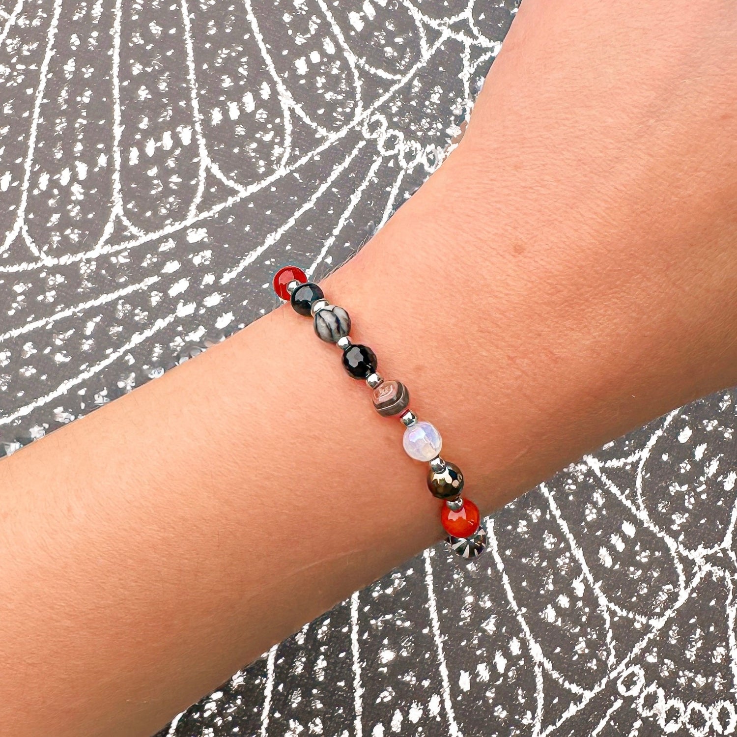 Halloween Confetti One of a Kind Mini Stacker Bracelet