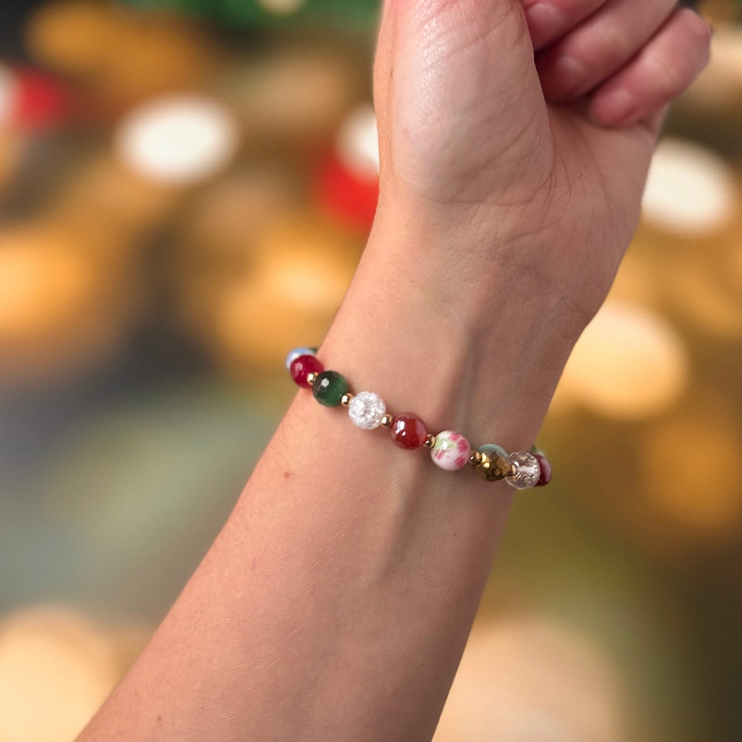 Holiday Confetti One of a Kind Stacker Bracelet