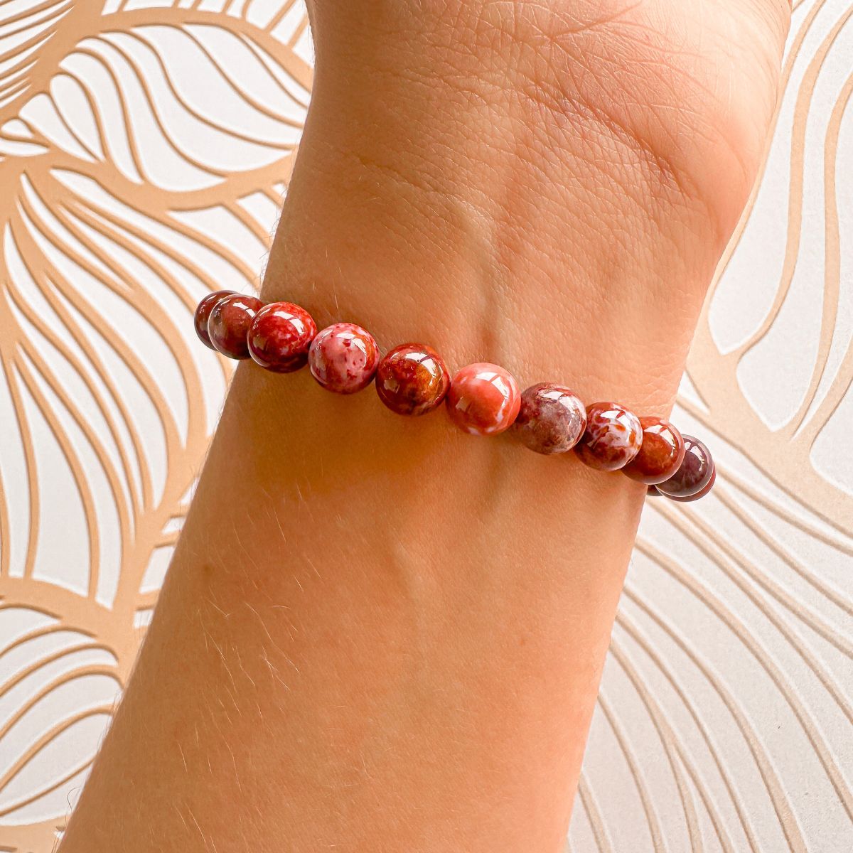 stacker bracelet from featherly in autumn agate