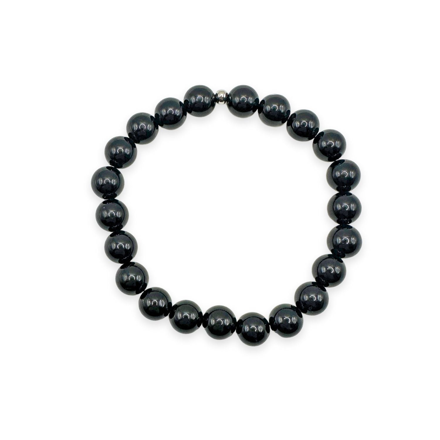 womens beaded bracelet in 8mm black onyx from Featherly