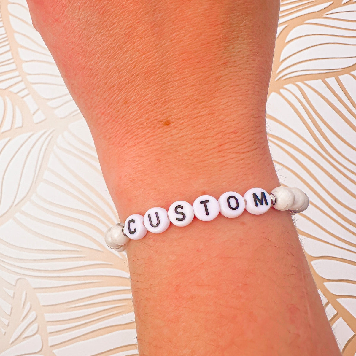 Howlite Mini Personalized Bracelet