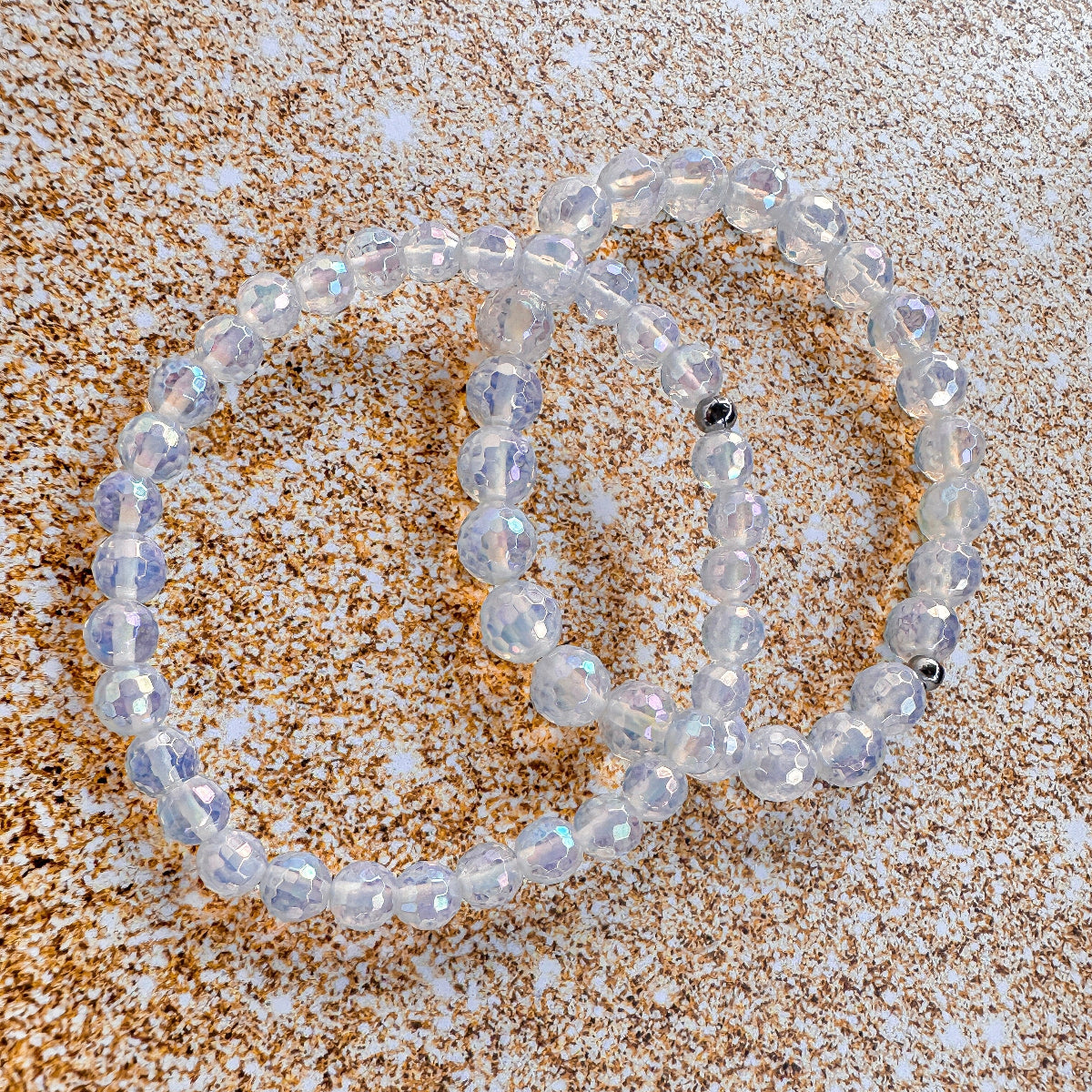 opalite beaded bracelet for women