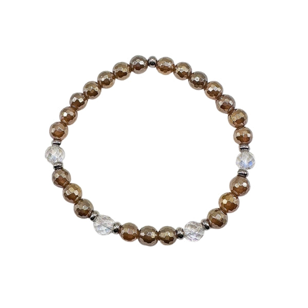 Intuition - Bronze Agate Faceted 6mm Bracelet