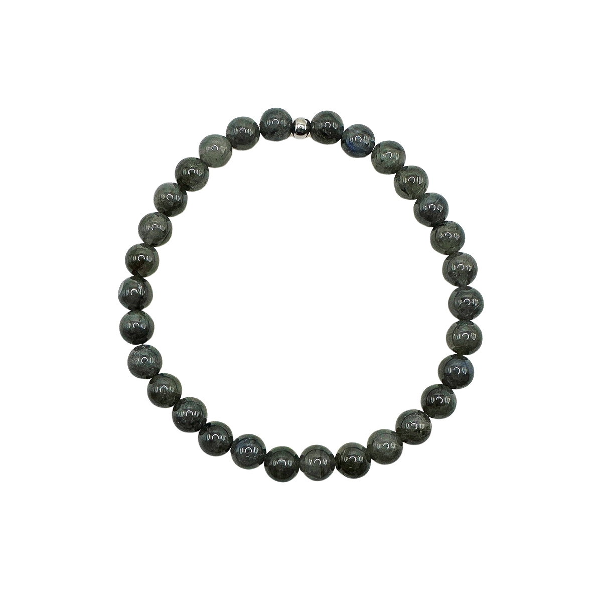 Guy beaded bracelet black labradorite 6mm mens beaded bracelet
