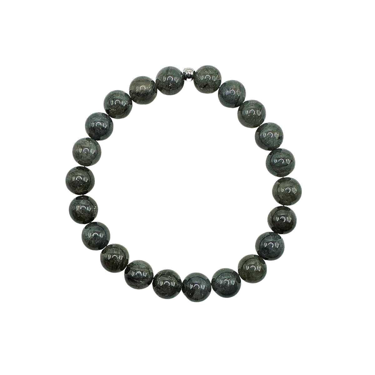 Featherly Black Labradorite Stacker Crystal Gemstone Beaded Bracelet