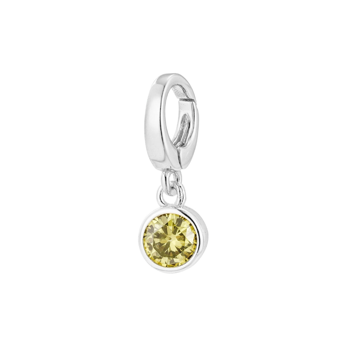 sterling silver August birthstone charm for necklace or bracelet from featherly - clip on charms