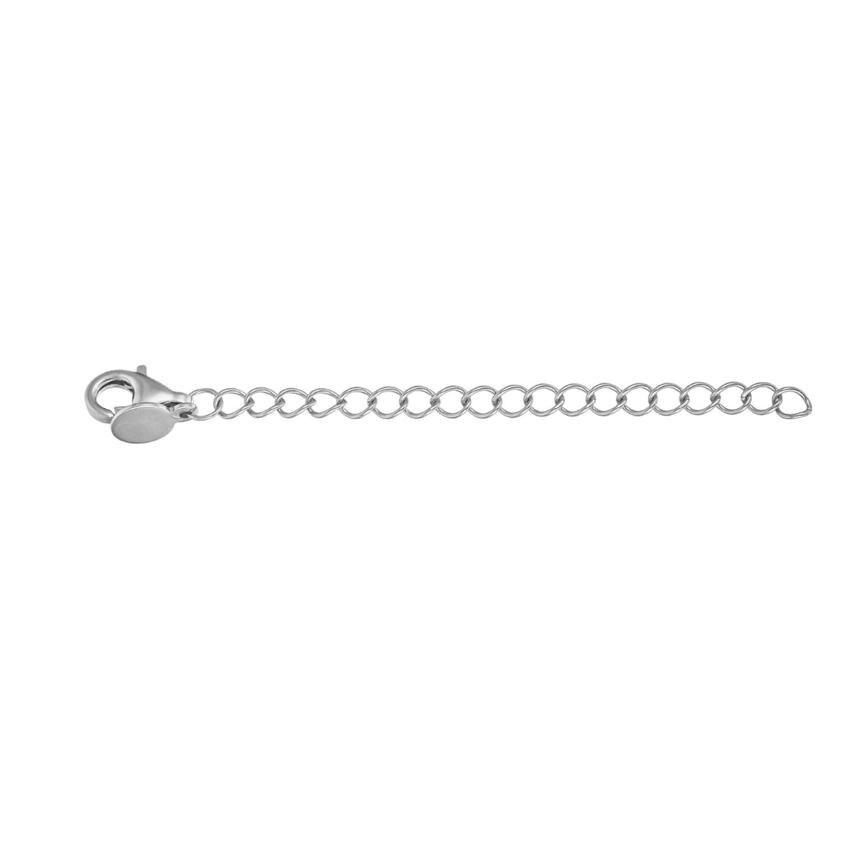 Featherly chain necklace extender in 925 sterling silver