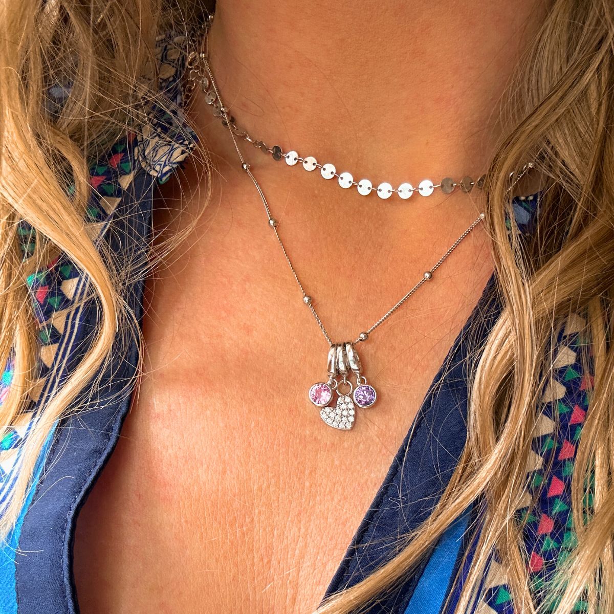 Disc Chain Adjustable Necklace