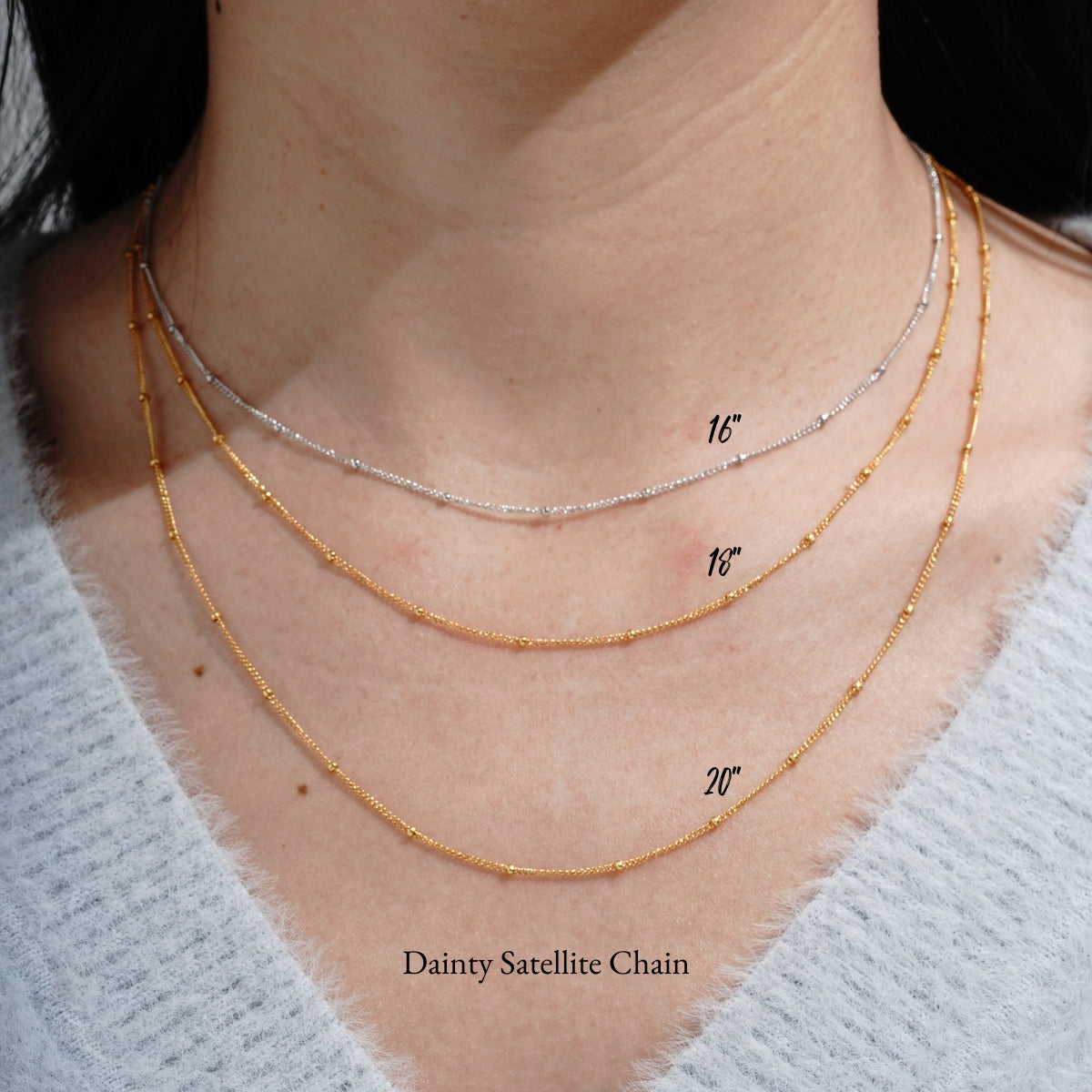 Satellite Chain Adjustable Necklace