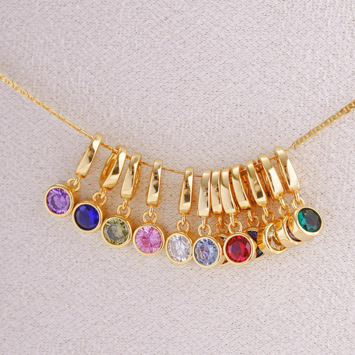 birthstone charm necklace with clip on charms for necklaces and bracelets