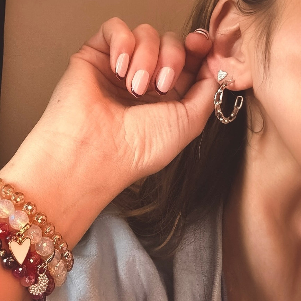 Unbreakable - Paperclip Link Hoop Earrings