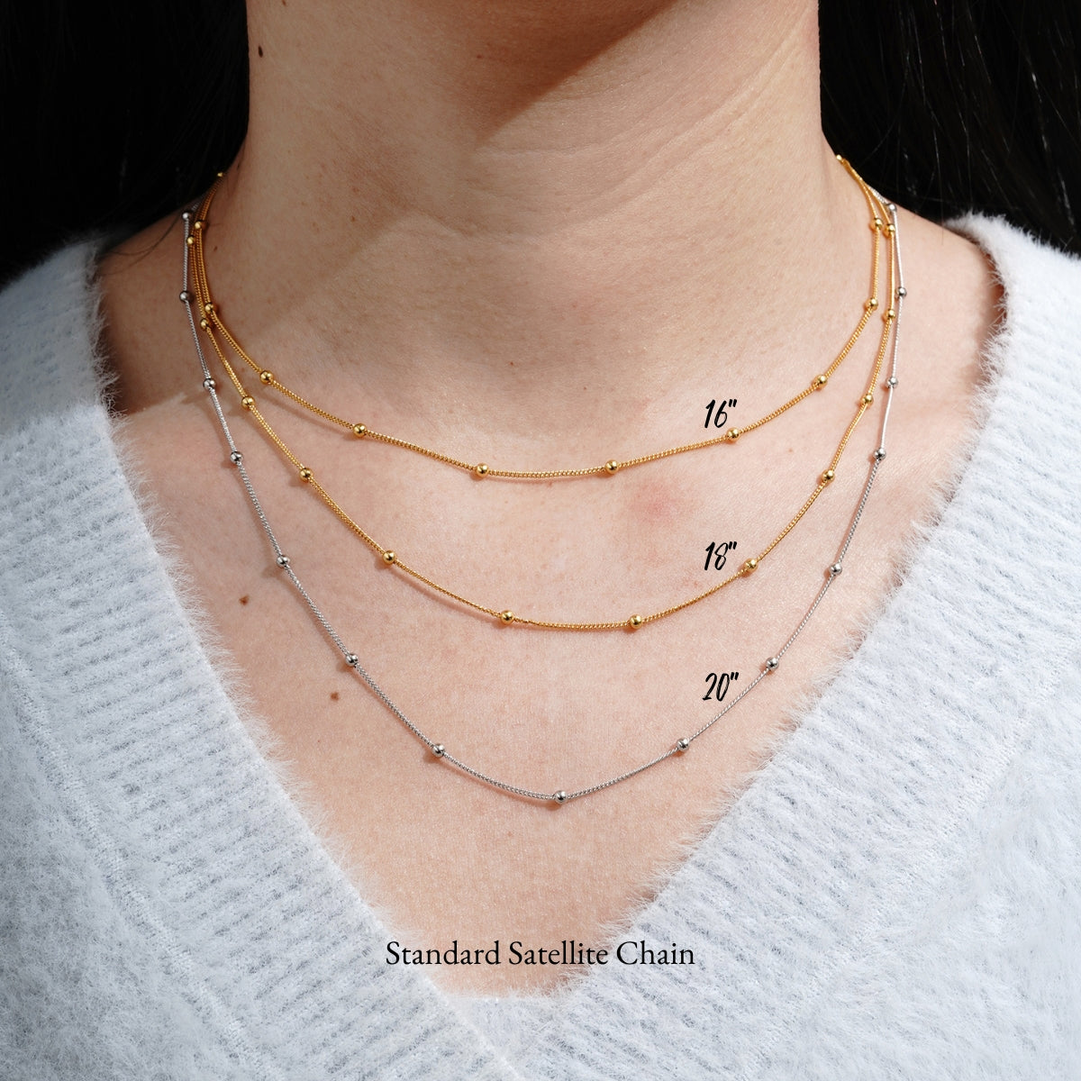 Satellite Chain Adjustable Necklace
