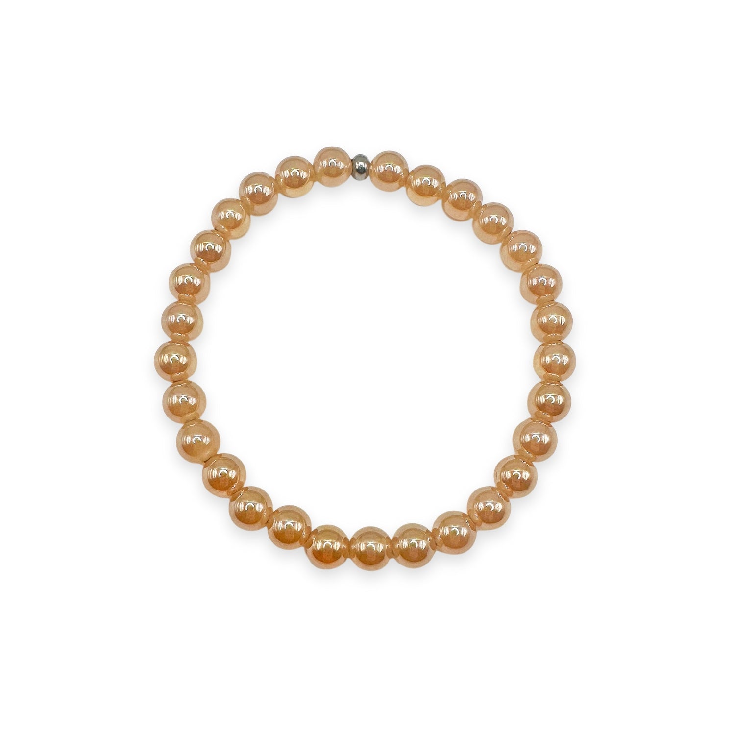 Balance - Champagne Agate Mini Stacker Bracelet