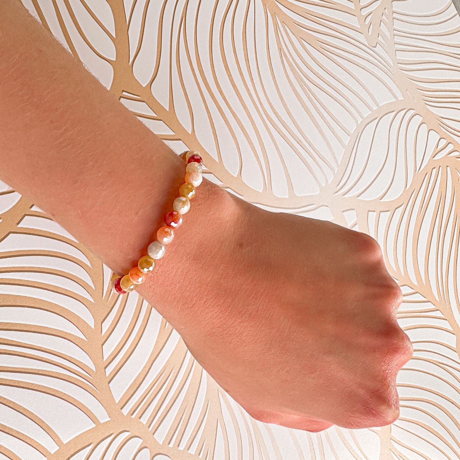 mini stacker bracelet from featherly in golden jade