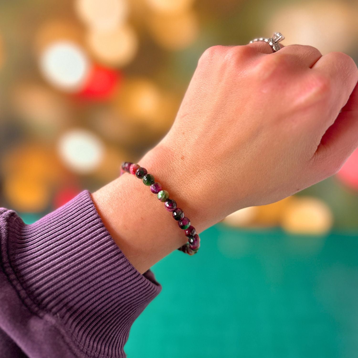 Holiday Tiger's Eye Limited Edition Mini Stacker Bracelet