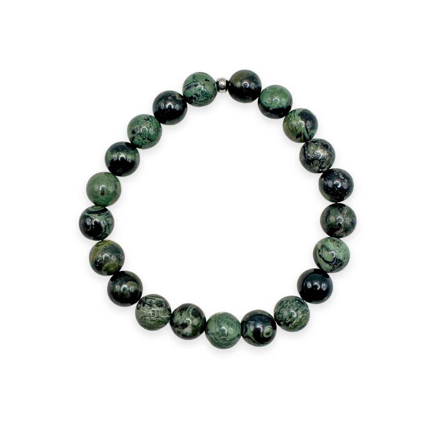 womens beaded bracelet in 8mm kambaba jasper from Featherly