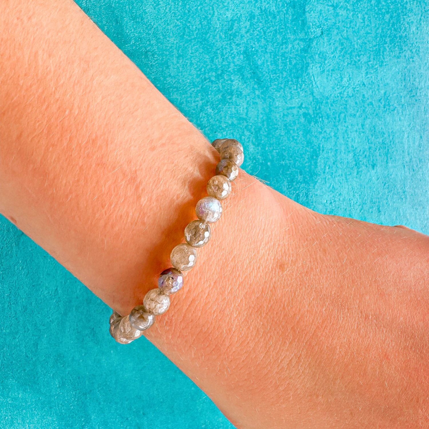 6mm bracelet from featherly in mystic labradorite