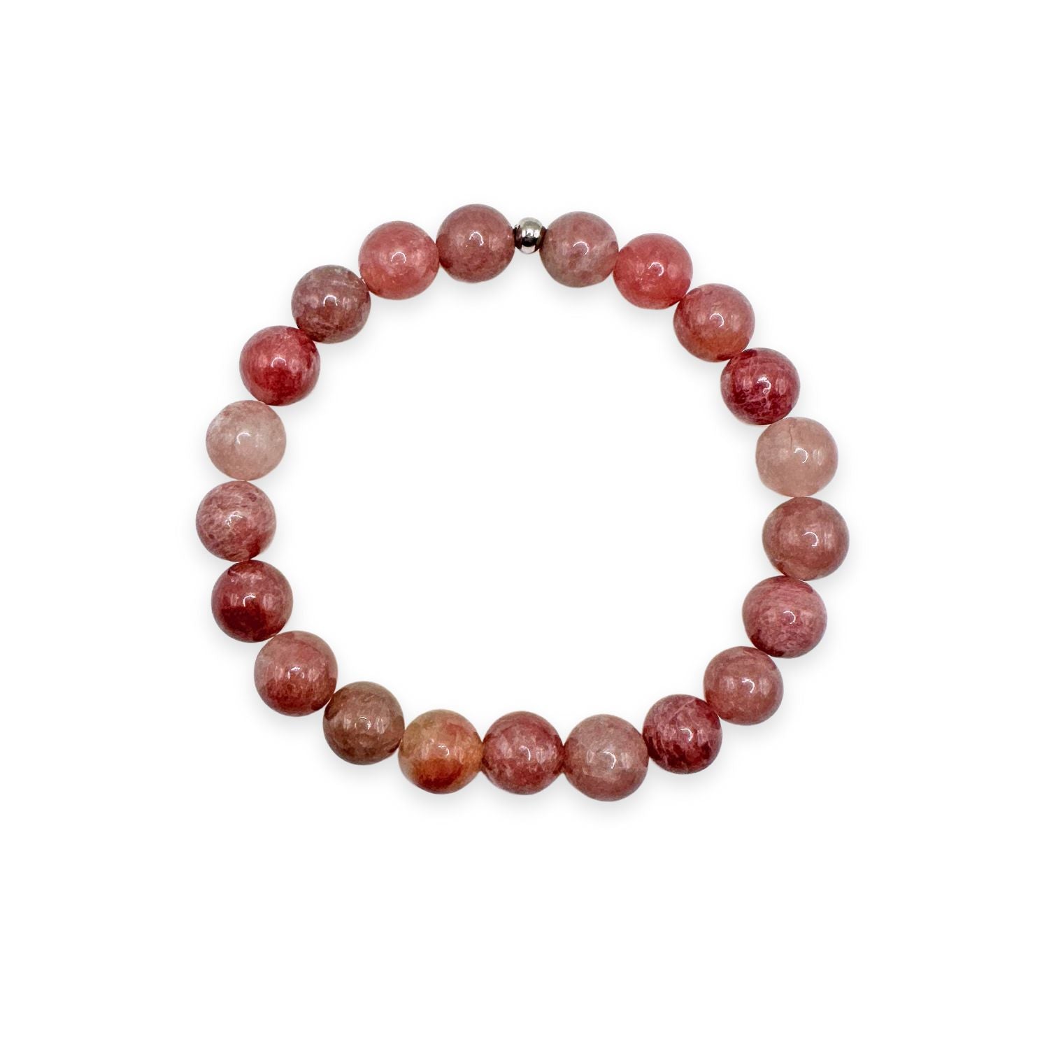 womens beaded bracelet in 8mm lepidolite from Featherly
