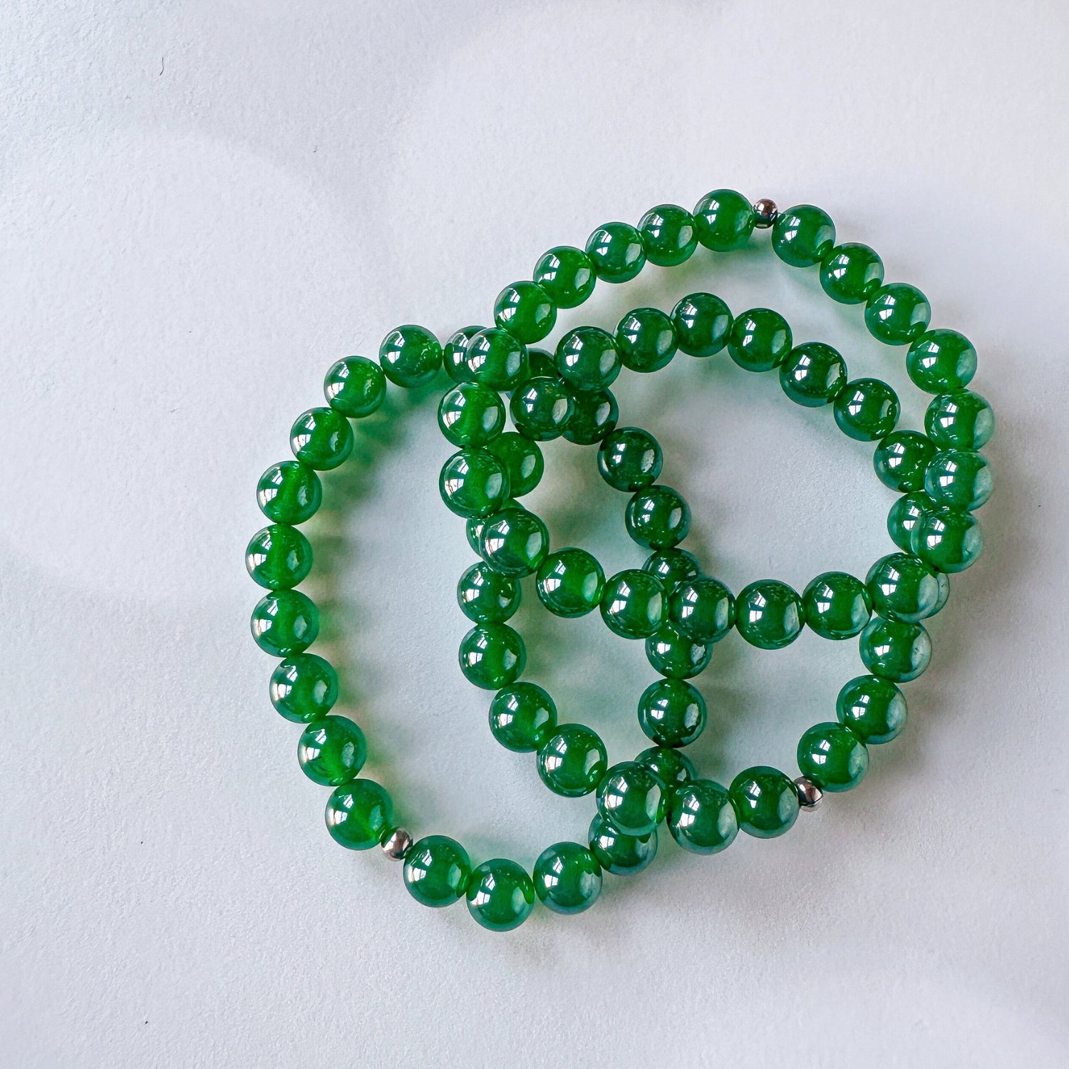 Mystic Green Agate Limited Edition Stacker Bracelet