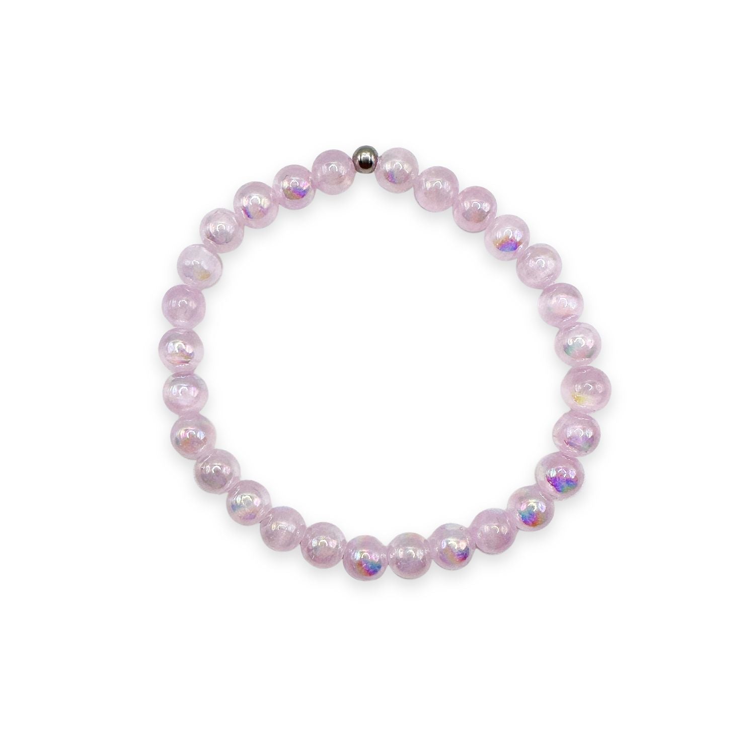 Mystic Lavender Selenite Mini Stacker Bracelet