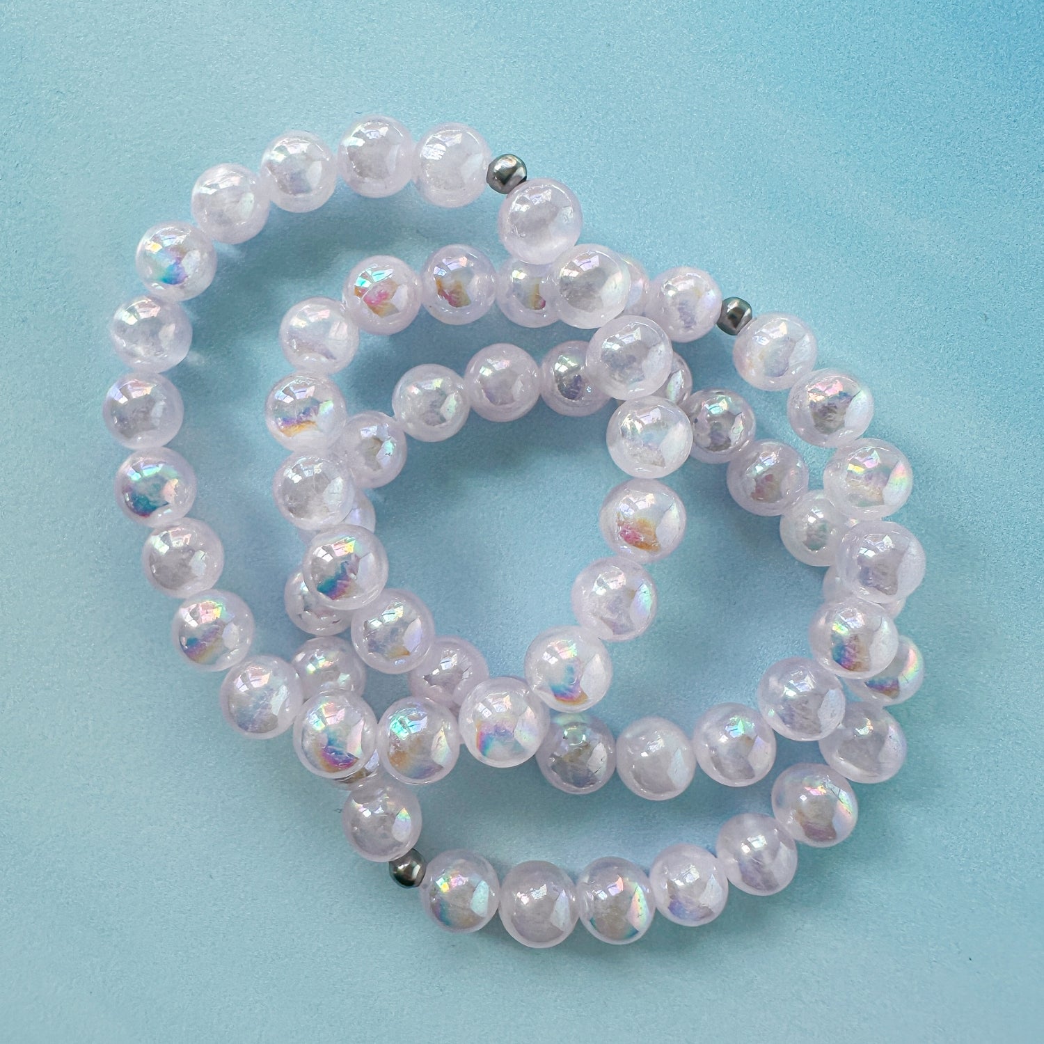 Mystic Lavender Selenite Stacker Bracelet