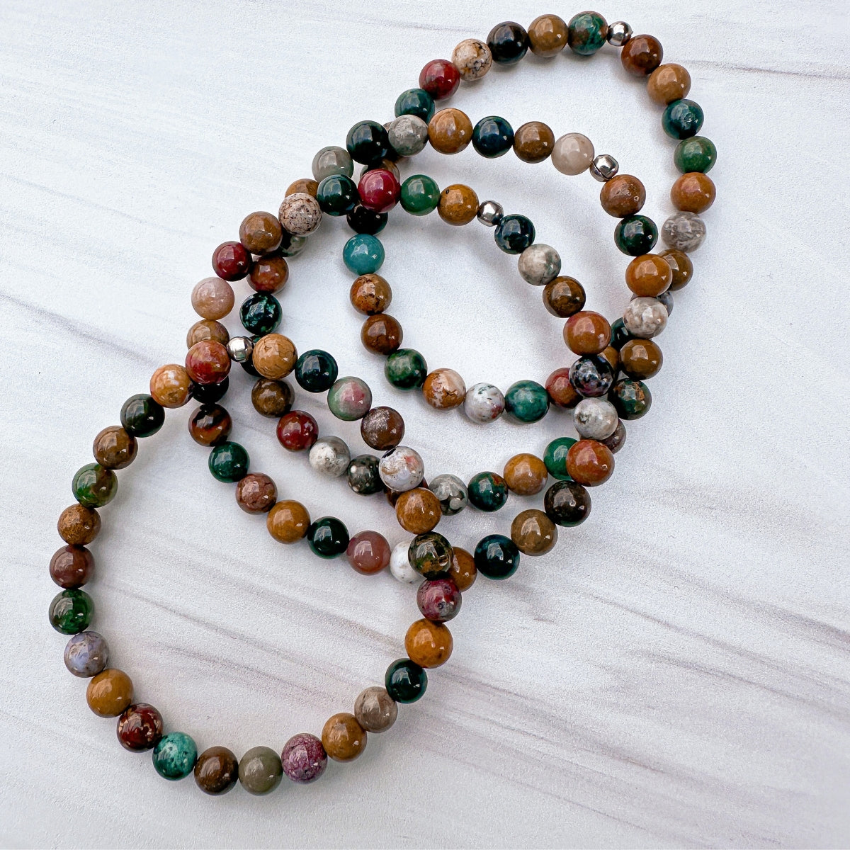 ocean jasper 6mm beaded bracelets