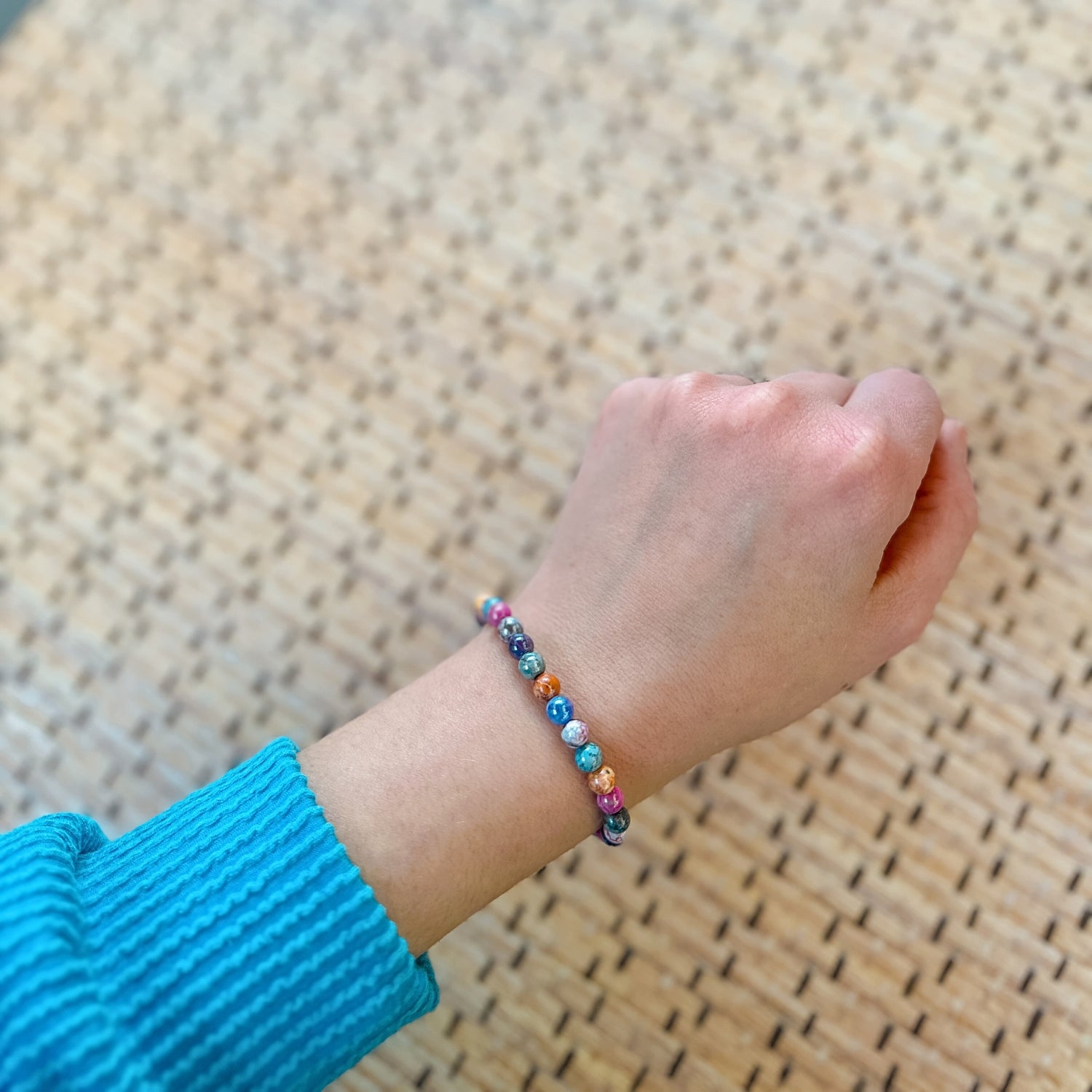 Mystic Rainbow Agate Mini Stacker Bracelet