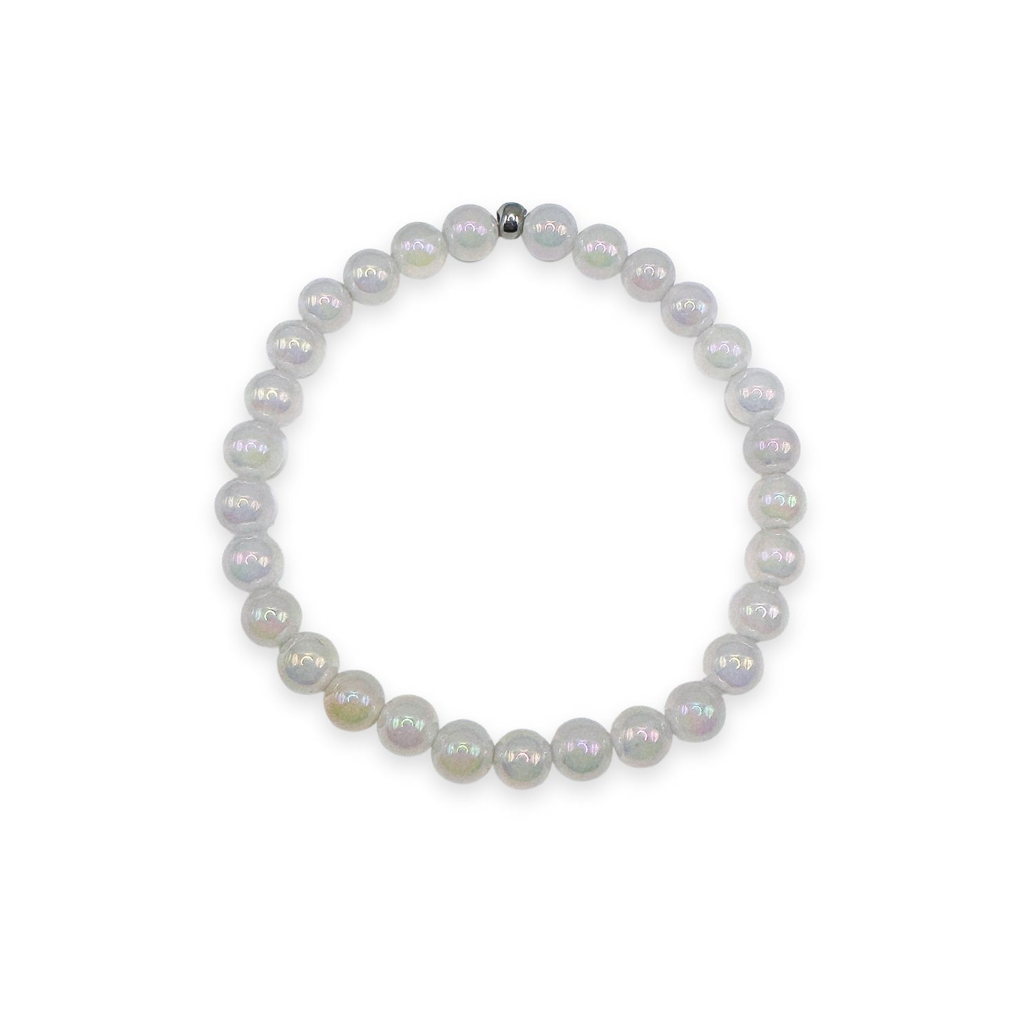 Balance - Mystic White Agate Mini Stacker Bracelet
