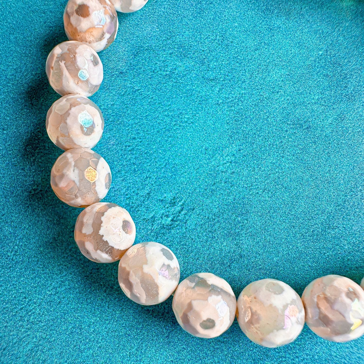 white evil eye beaded bracelet for women
