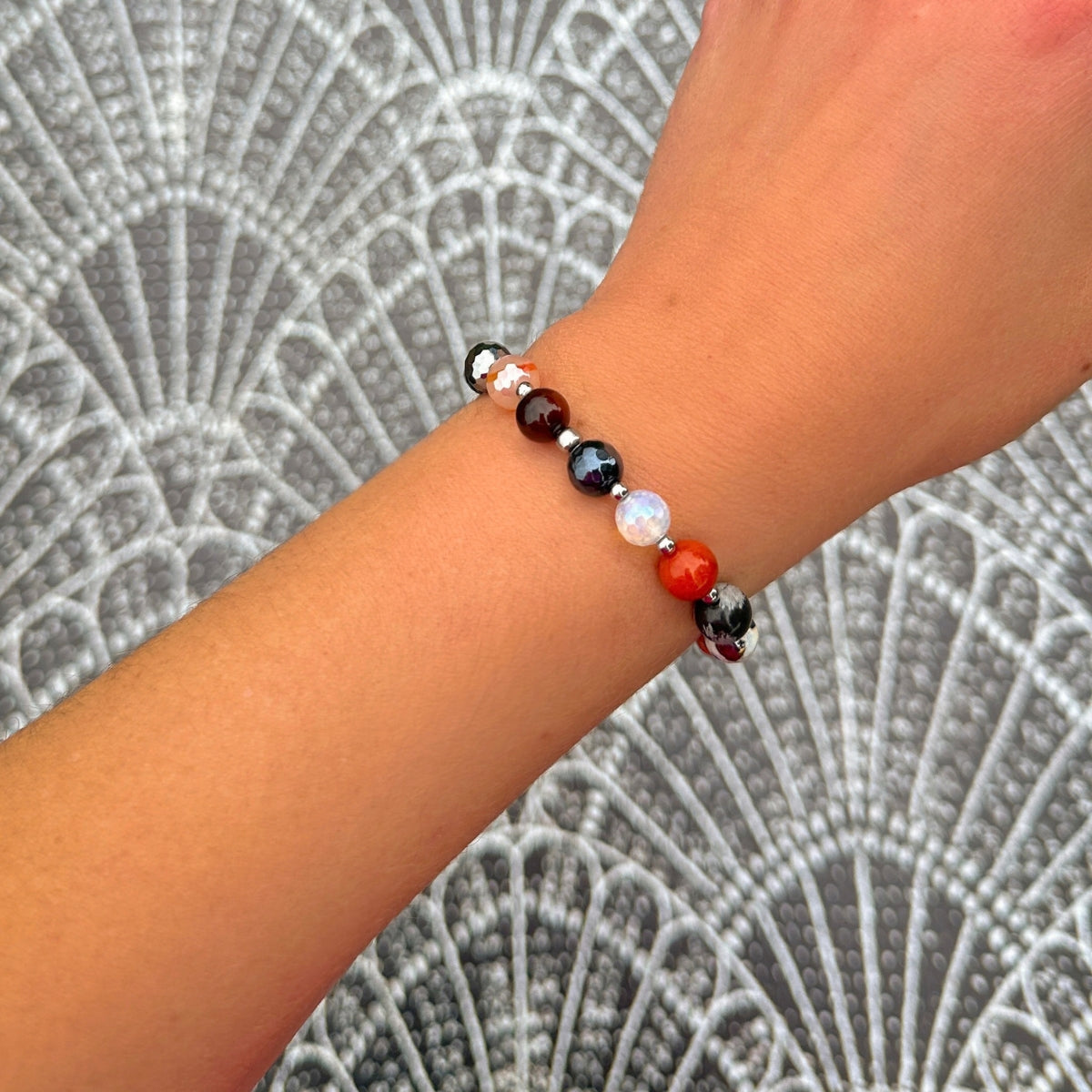 Halloween Confetti One of a Kind Stacker Bracelet