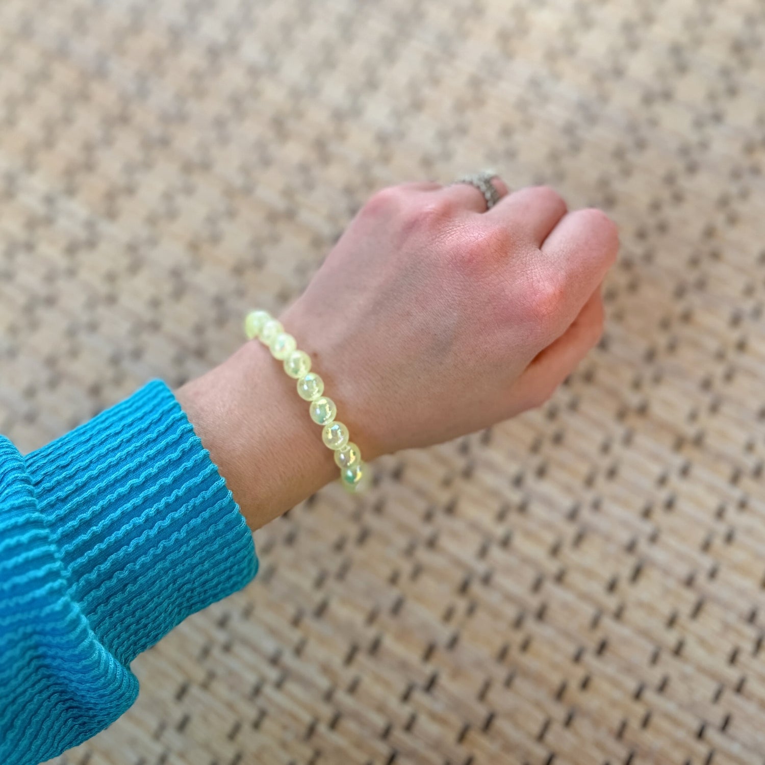 Mystic Yellow Selenite Stacker Bracelet