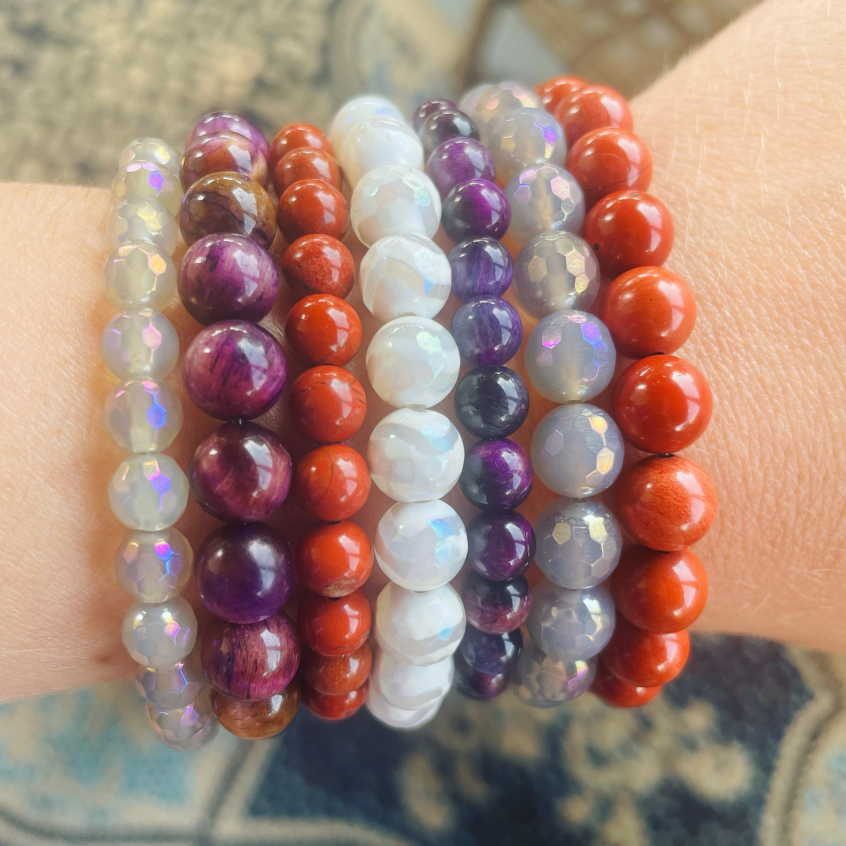 Empowerment & Renewal - Red Jasper Stacker Bracelet