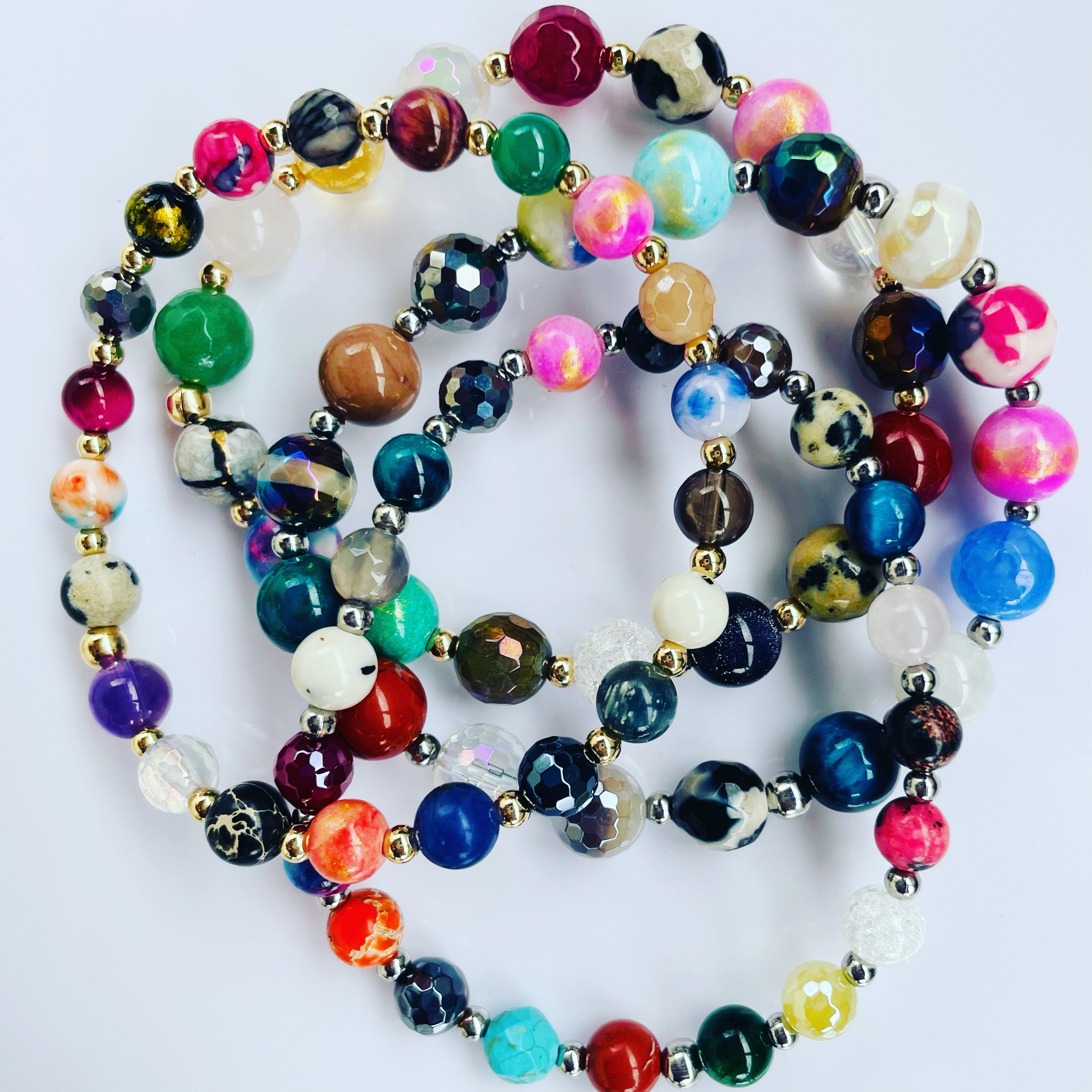 Featherly Confetti One of a Kind Stacker Bracelet