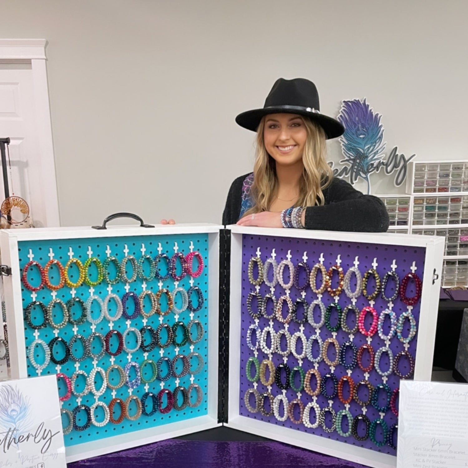 Katrina Roth owner of woman-owned jewelry business, Featherly