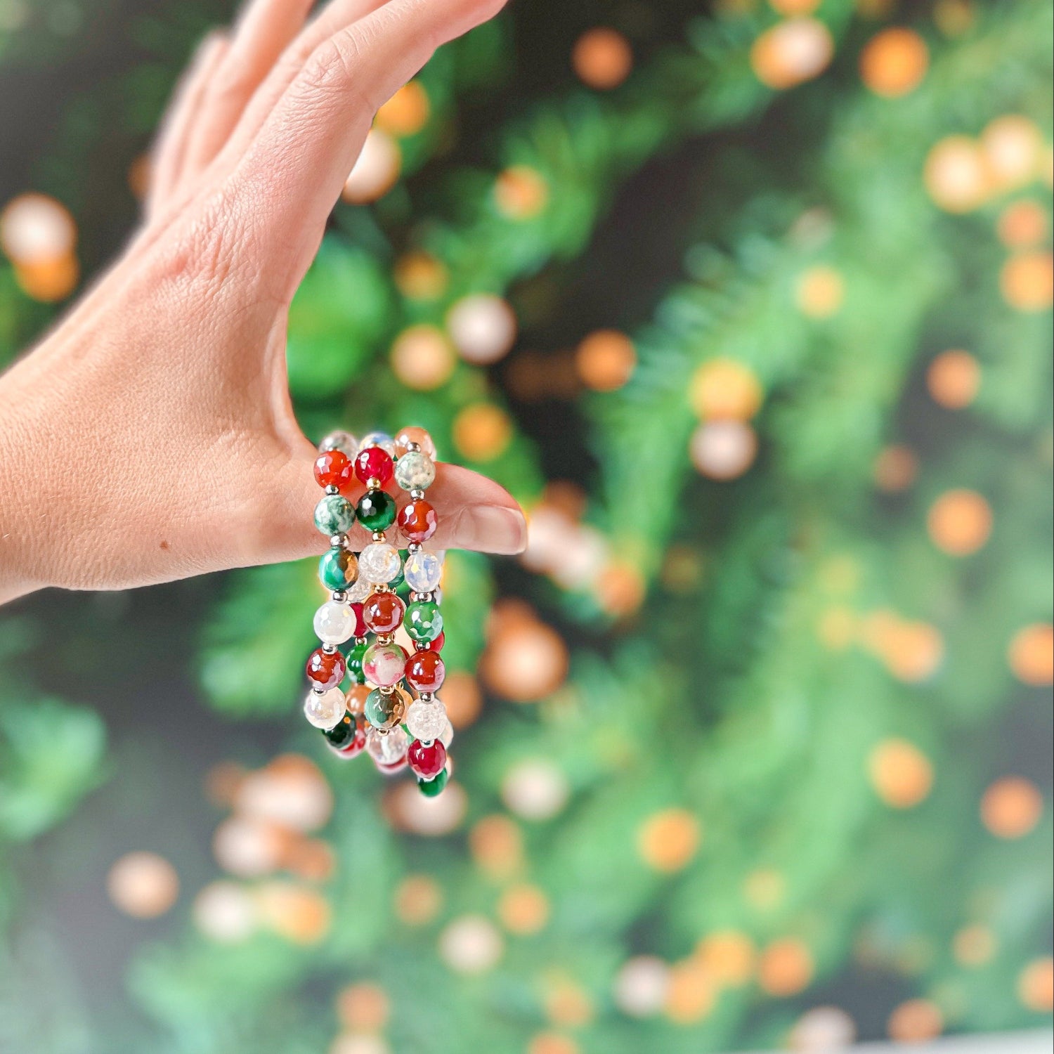 Holiday Confetti One of a Kind Stacker Bracelet