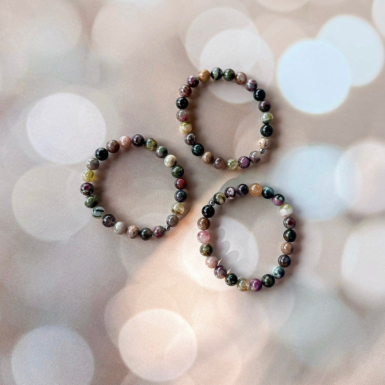 Inspiration - Mixed Tourmaline Stacker Bracelet