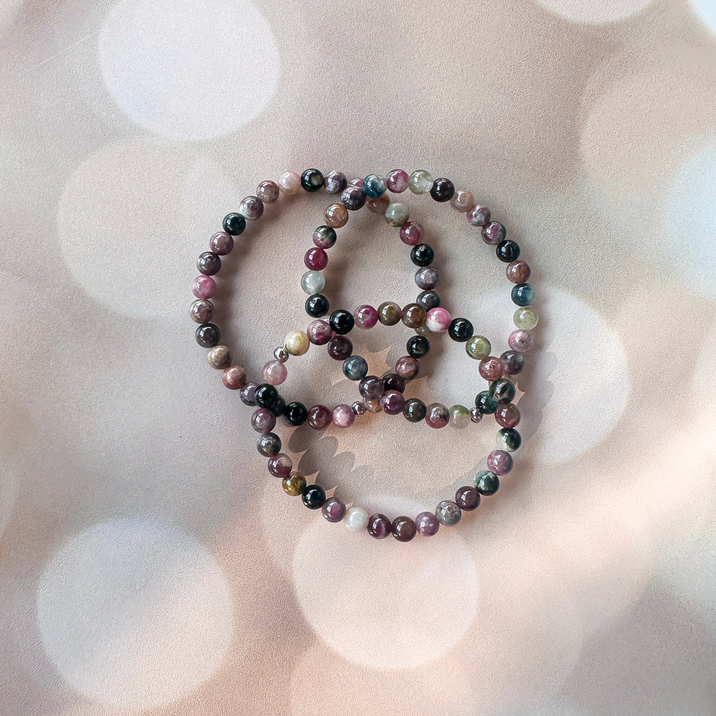 Inspiration - Mixed Tourmaline Mini Stacker Bracelet