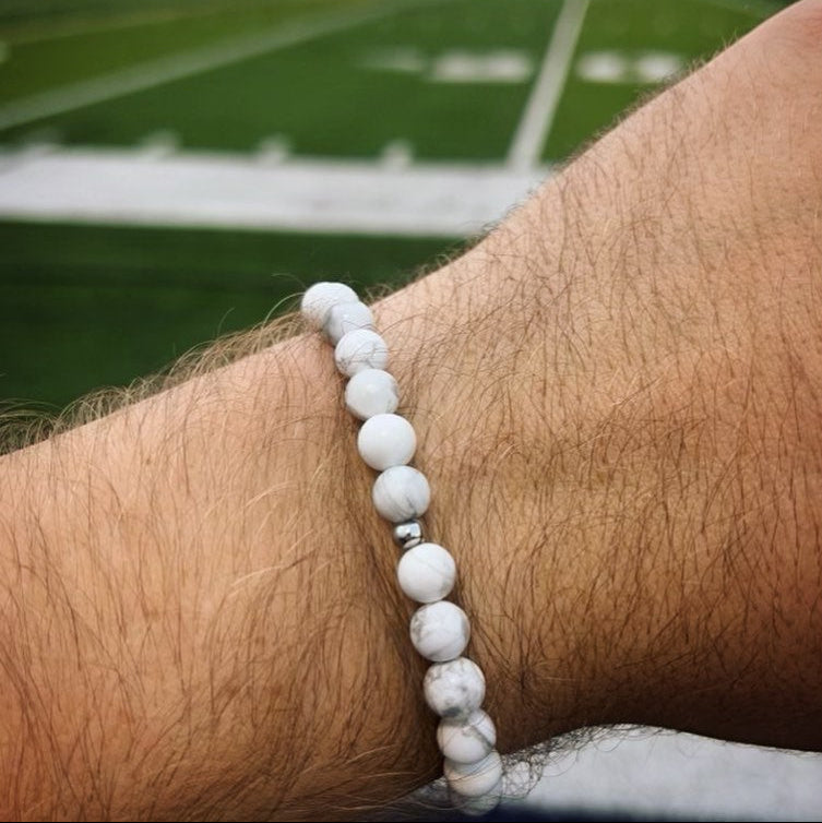 Men's Howlite Mini Stacker Bracelet