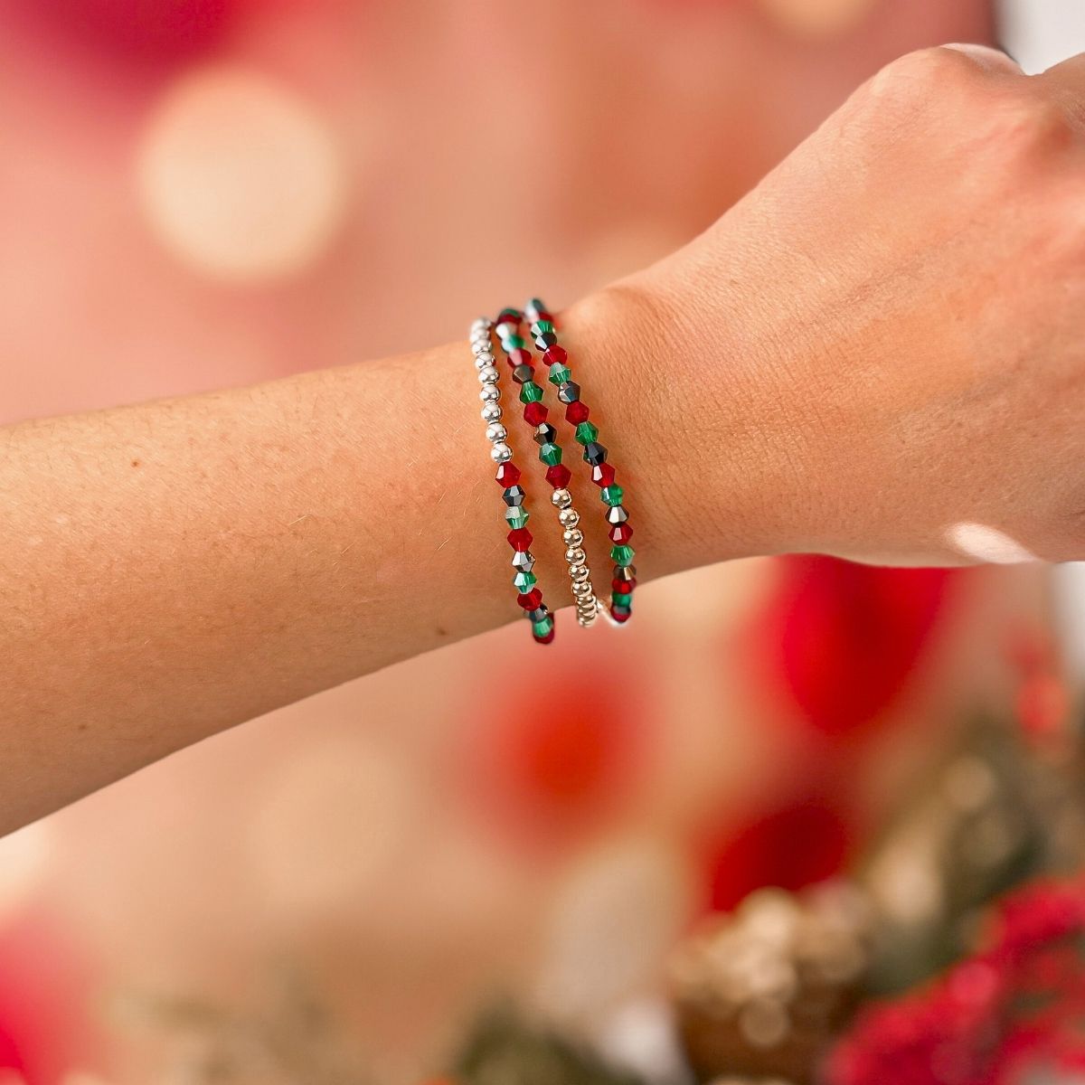 Holiday Skinny Crystal Stacker Bracelet - Limited Edition