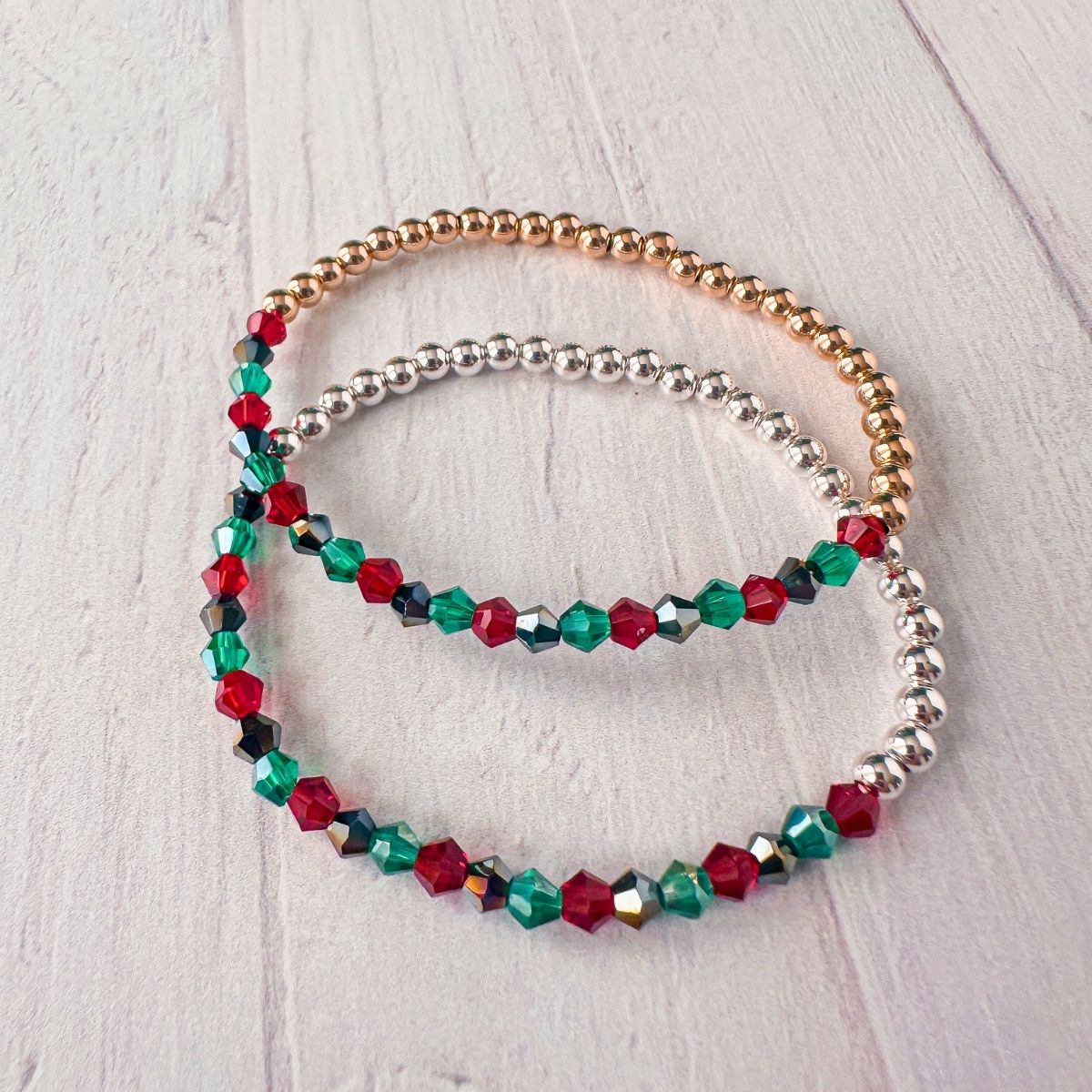 Holiday Skinny Crystal Stacker Bracelet - Limited Edition