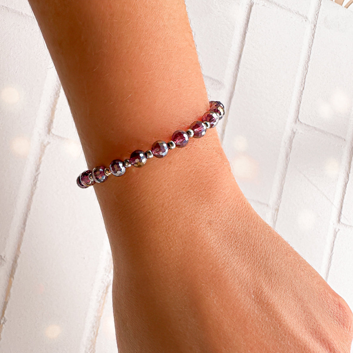 August Limited Edition Crystal Mini Bracelet
