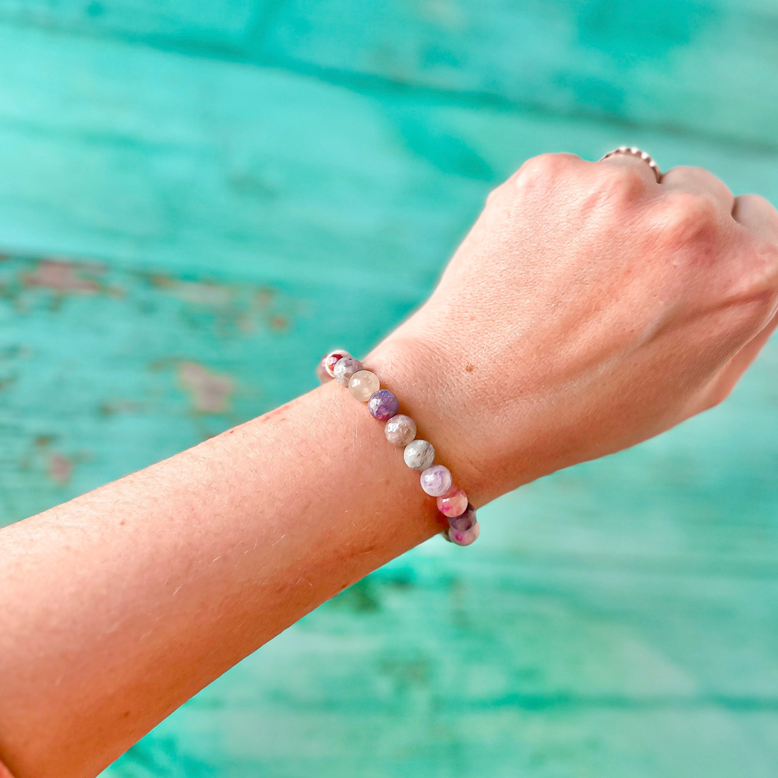 Love & Peace - Unicorn Stone Stacker Bracelet