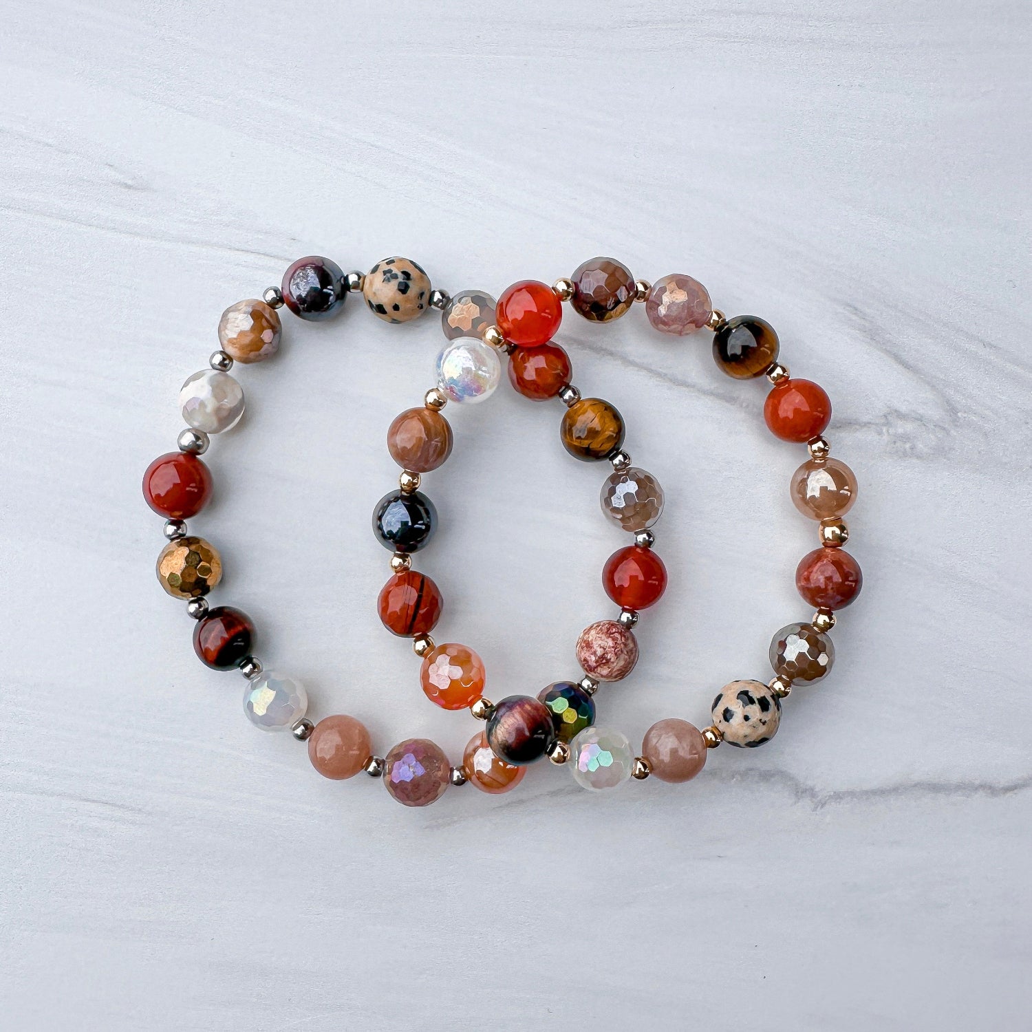 Fall Confetti One of a Kind Stacker Bracelet