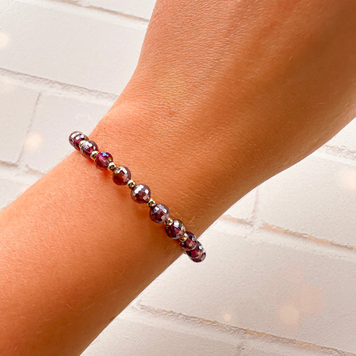 August Limited Edition Crystal Mini Bracelet
