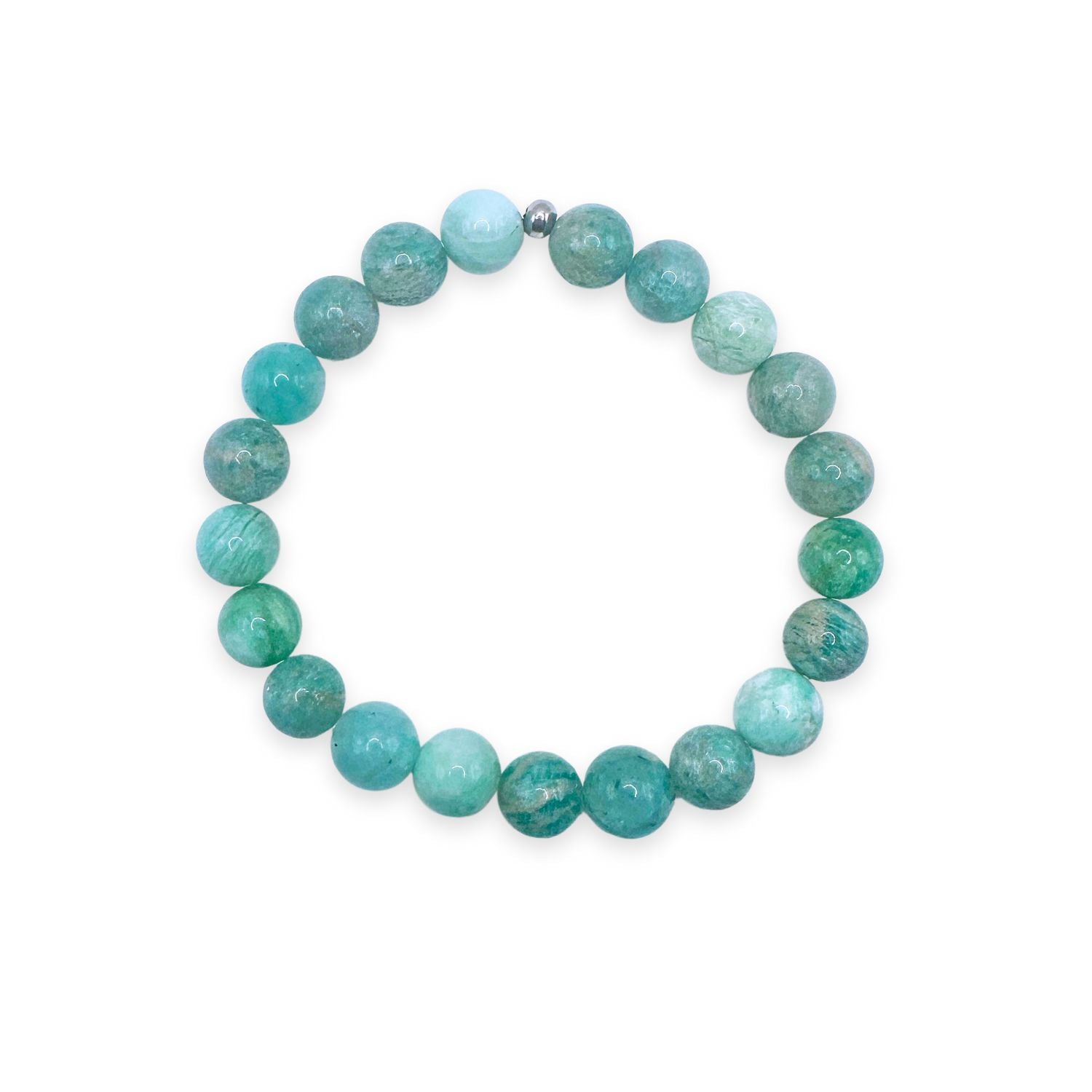 womens beaded bracelet in 8mm amazonite from Featherly