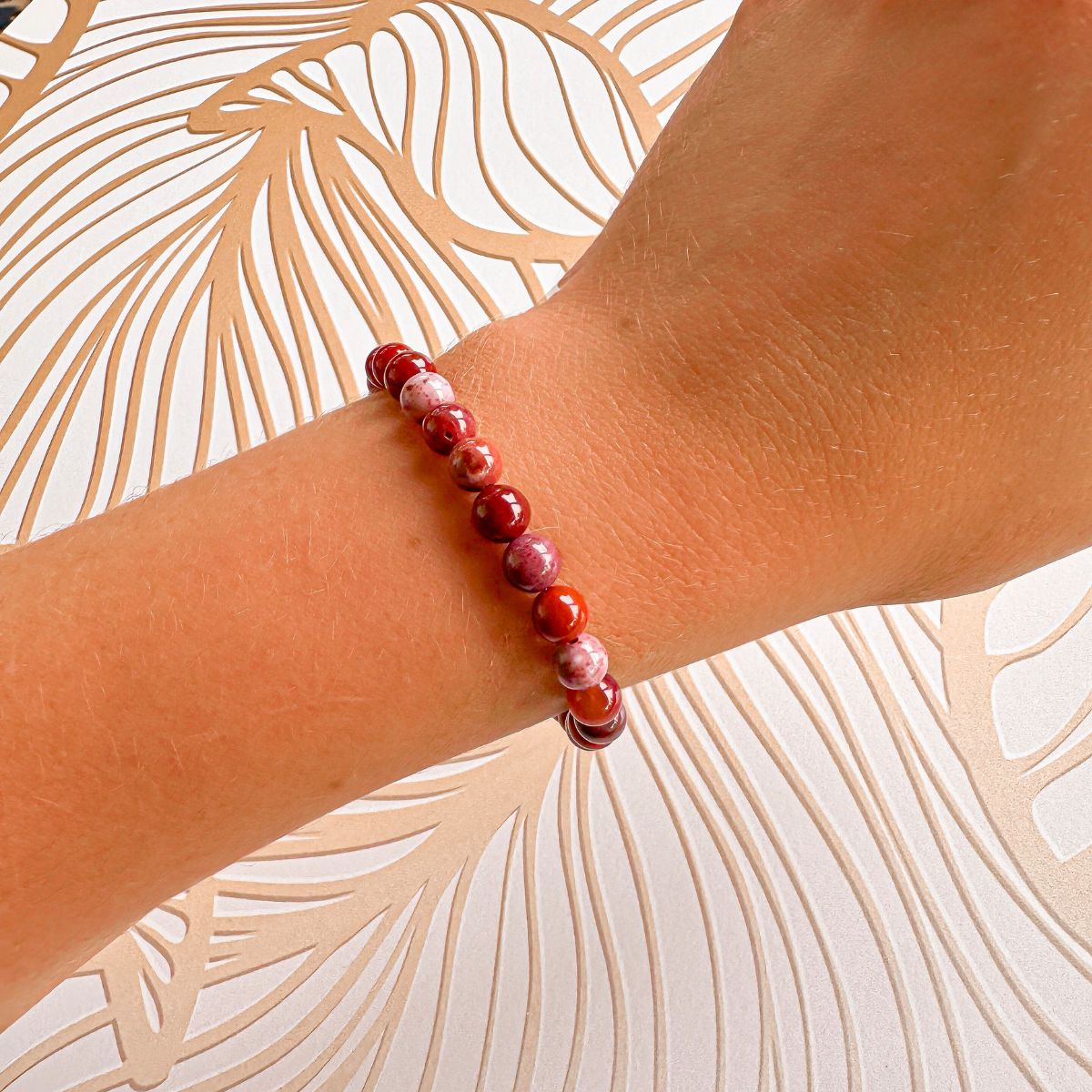 mini stacker bracelet from featherly in autumn agate
