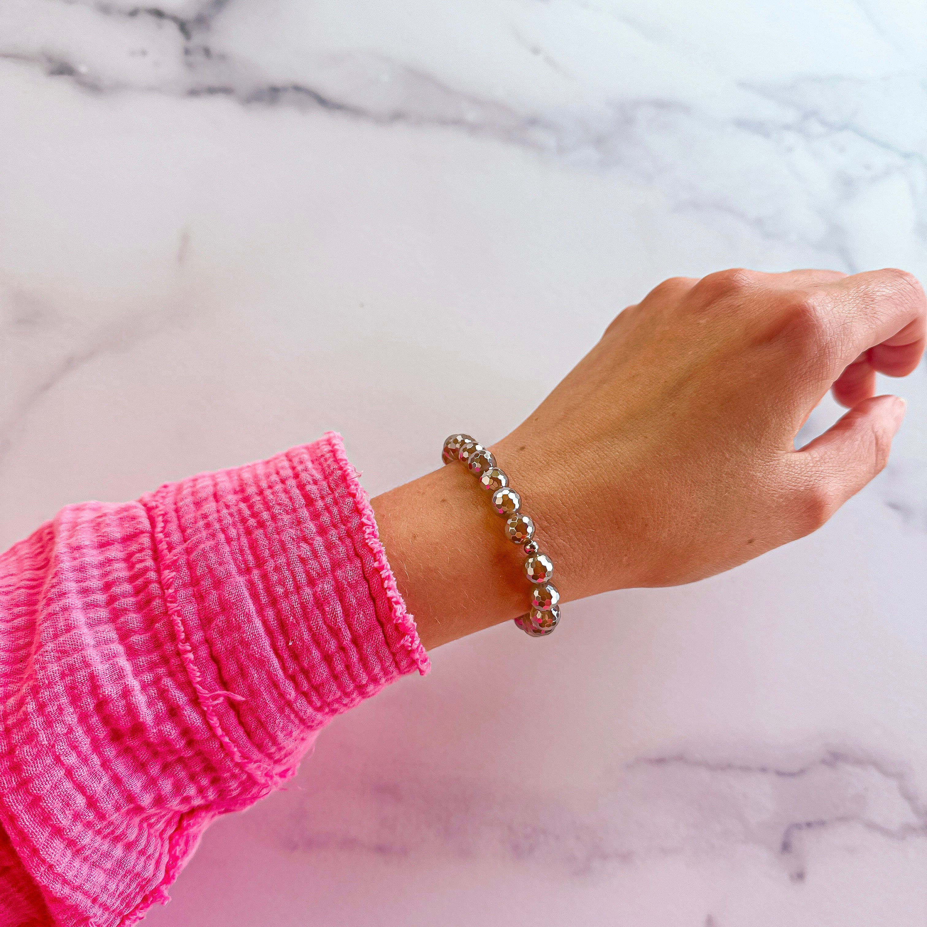 Balance - Bronze Agate Faceted Stacker Bracelet