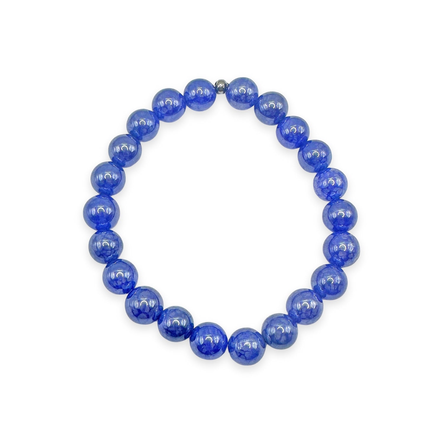 Balance - Mystic Blue Dragon Vein Agate Stacker Bracelet